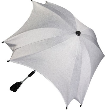 PARASOL do wózka tkanina MELANŻ filtr UV METALOWY uchwyt