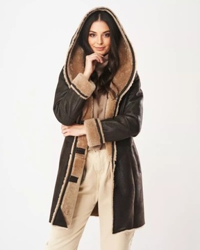 Меган женская дубленка - L