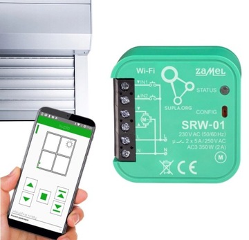 Sterownik do rolet Wi-Fi SUPLA SRW-01 dopuszkowy 230V ZAMEL