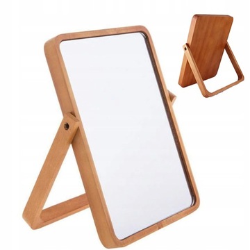 Деревянное косметическое зеркало, подвесное стоячее