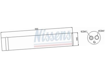 NISSENS 95439 SUŠIČ KLIMATIZACE