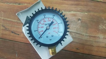 Manometr 1/4 CE 0 - 300bar 4500psi 30Mpa Ciśnieniomierz Przetoczka