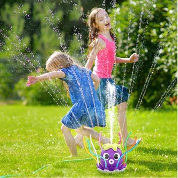 Осьминог АВТОМАТИЧЕСКИЙ ДОЖДЕВАТЕЛЬ ДЛЯ САДОВАЯ ДЕТСКАЯ ИГРУШКА ФИОЛЕТОВЫЙ