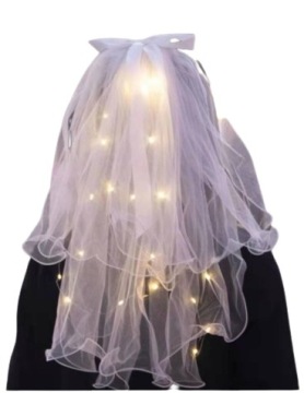 СВАДЕБНАЯ ФАТА 20 СВЕТОДИОДОВ ДЛЯ КОСТЮМА МАЛЬЧИЧНИКА