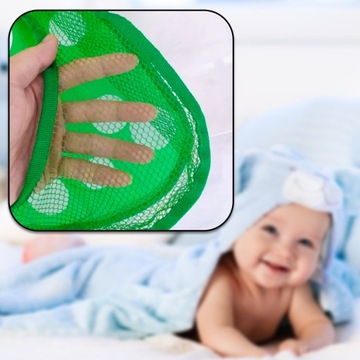 СУМКА-ОРГАНИЗАТОР СЕТОЧНАЯ СУМКА ДЛЯ ИГРУШЕК ДЛЯ ВАТЫ С ПРИСОСКОЙ ЛЯГУШКА