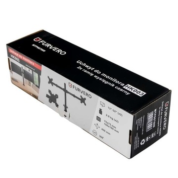 Uchwyt Na Monitor 13-32″ Biurkowy NA DWA MONITORY Certyfikowany VESA