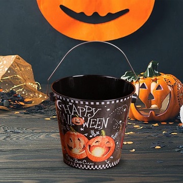 Ведро с тыквой, Ведро с конфетами, Конфетная бочка с шоколадом Trick или Medium