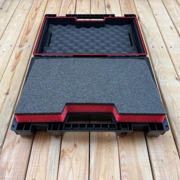 Вставка из пеноматериала GRAPHITE-RED для ящика для инструментов Qbrick System Pro