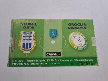 STOMIL OLSZTYN - DYSKOBOLIA GRODZISK 04-11-2001