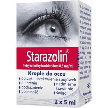 STARAZOLIN KROPLE DO OCZU 2X5 ML