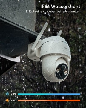 KAMERA ZEWNĘTRZNA OBROTOWA IP WIFI HD 2K 3MP 1296P