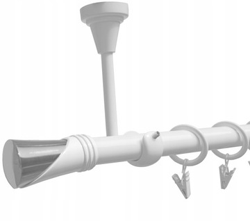 KARNISZ SUFITOWY BIAŁY 19mm VEGA 400cm cichy