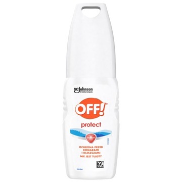 OFF! PROTECT SPRAY ODSTRASZAJĄCY OWADY 7% DEET ATOMIZER 100ML DZIAŁA DO 3H