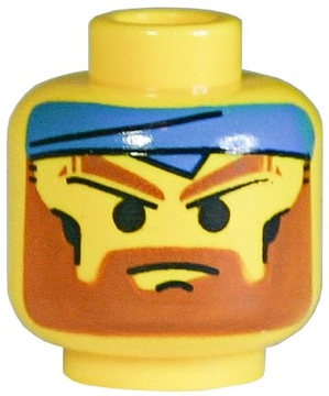 50848 LEGO 3626bpx15 główska niebieska opaska 1szt