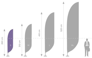 Maszt do flagi reklamowej Standard S - 290 cm