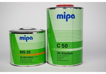 MIPA LAKIER BEZBARWNY C50 1L+UTW MS25 1,5L KPL