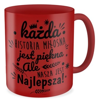Kubek prezent WALENTYNKI Nasza historia miłosna