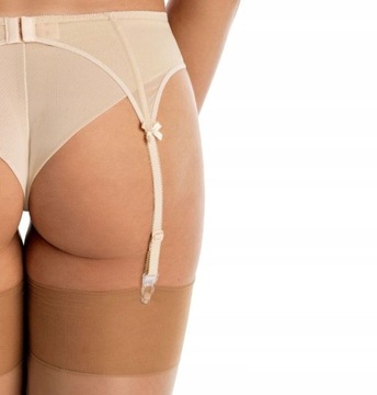 Pas do pończoch Eleonora beżowy M Teyli