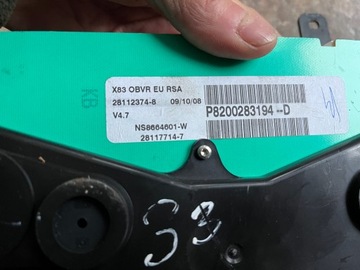 PŘÍSTROJOVÁ DESKA BUDÍKY RENAULT OE P8200283194-D