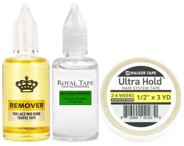 2x Remover + Taśma Tape Rolka Przedłużanie Włosów
