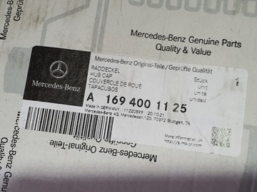 Mercedes A class W169 B W245 Колпак ступичный 15