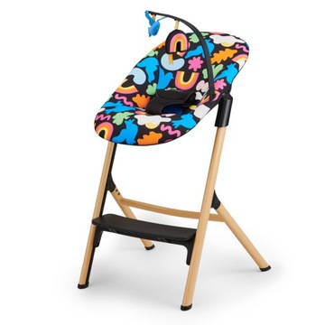 Kinderkraft Leżaczek bujaczek lekki ergonomiczny CALMEE Happy Shapes