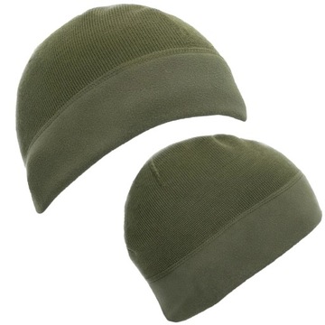 Czapka WOJSKOWA Wz420Z-MON ZIMOWA dwustronna WEŁNA MERINO Olive roz. M