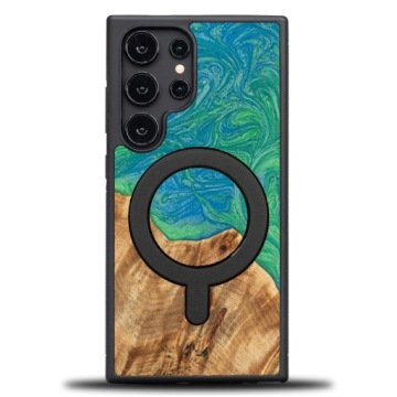 Pouzdro Bewood Unikátní pro Samsung Galaxy S24 Ultra Neony Tokyo s MagSafe