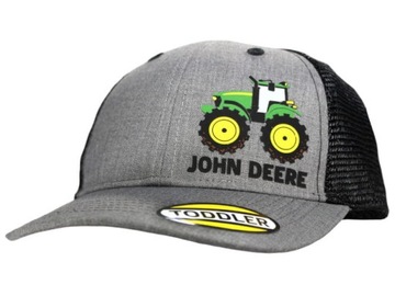 Czapka dziecięca gumowany traktor John Deere