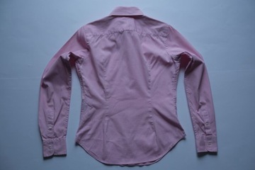 RALPH LAUREN__KOSZULA SUPER SLIM FIT PINK LOGO__S