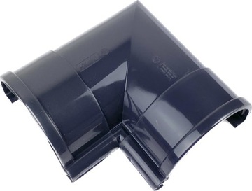 Galeco PVC Grafit 90mm łuk 90` wewnętrzny