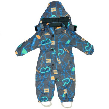 ZIMOWY KOMBINEZON 1cz. FIRST GOGLE grafit r.74