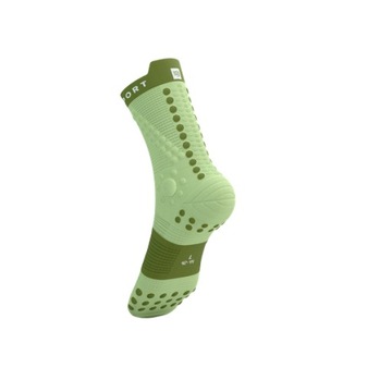 COMPRESSPORT Skarpetki biegowe trailowe PRORACING SOCKS V4 shadow lime T3