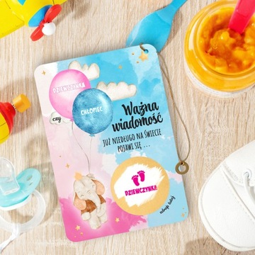 Скретч-карта для определения пола ребенка «ДЕВУШКА»