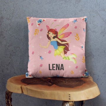 Dziecięca Poszewka na Jaśka 40x40 dla Dziewczynki Córki Personalizacja Wzór