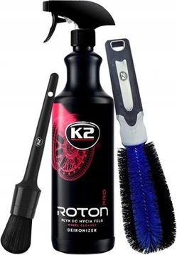 K2 ROTON PRO PŁYN DO MYCIA FELG PĘDZELEK SZCZOTKA