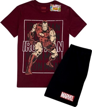 Męska piżama Avengers Iron Man Marvel T-Shirt S