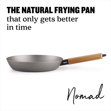 Patelnia ze stali węglowej nieprzywierająca indukcja BEKA Nomad 24 cm