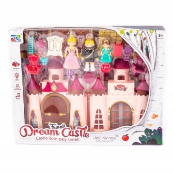 PAŁAC DLA LALEK ZAMEK FIGURKI KRÓLEWSKA RODZINA