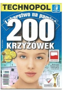 Lekarstwo na pamięć. 200 krzyżówek 8/2022