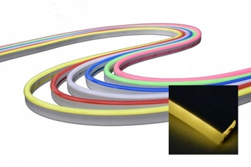 Neon LED biały CIEPŁY 12V FLEX 6x12 mm IP67
