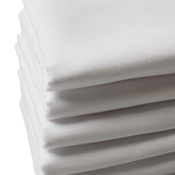 12x набор чисто белых носовых платков, однотонные винтажные хлопковые носовые платки для