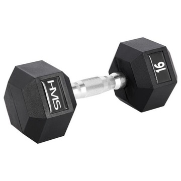 HANTEL HANTLA Stalowa ogumowana Hex 16kg HMS PRO