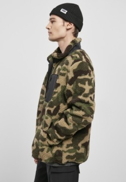 Sherpa Wood Camo Urban Classics Fleece Sweatshirt L