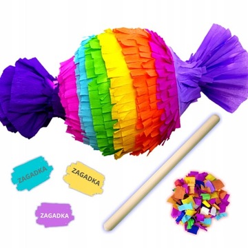 PINIATA CUKIEREK DUŻA NA URODZINY PINATA + GRATISY