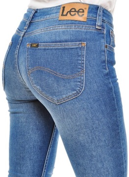 LEE spodnie SKINNY blue jeans SCARLETT _ W25 L31