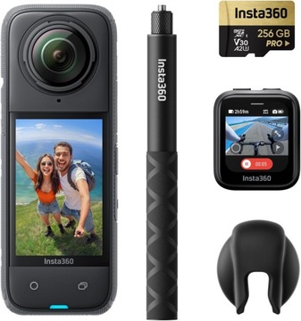 Insta360 X4 GPS-Bundle Kamera sportowa w zestawie 4K UHD Pakiet z poglądem