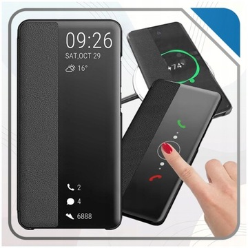 Чехол для Samsung S21 FE 5G, чехол Smart View С ПОКАЗОМ УВЕДОМЛЕНИЙ + СТЕКЛО