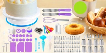 НАБОР ДЛЯ УКРАШЕНИЯ ТОРТОВ 137 EL ПОВОРОТНАЯ ТАРЕЛКА АКСЕССУАРЫ