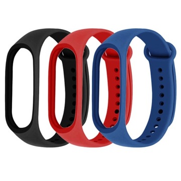 3 SZTUKI - ZESTAW OPASKA ZAMIENNA PASEK DO XIAOMI MI BAND 3/4